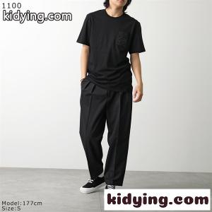 loewe コピー コピー ロエベ コピー 半袖Tシャツ H526Y22XBC ブラック エンボスロゴ ポケットデザイン クルーネック 上質コットン ミニマル高級 メンズkidying265LTTna