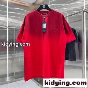半袖Tシャツ 赤色 クロムハーツ コピー コピー 刺繍デザイン バックロゴ クロス装飾 Chrome hearts コピー 高級感 モードカジュアルkidying268ruiuy
