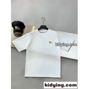 激安 メンズ バーバリー コピー コピー burberry コピー 半袖Tシャツ クルーネック チェック切替 ロゴ刺繍 コットン素材 英倫風 カジュアル 夏kidying26yKDyWr