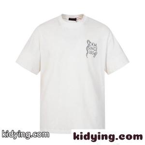 ボードゲーム風 プリント コットン 半袖Tシャツ バックデザイン 上質素材 ルーズフィット メンズ レディース ルイヴィトン コピー コピー Louis vuitton コピーkidying261fKjWD