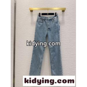 洗練された ターンロック デニムパンツ シャネル ブランド コピー ジーンズ コピー ブルーkid261vyK9v