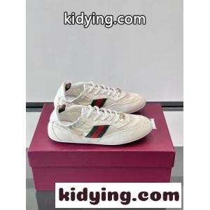 大人気 グッチ コピー シフト スニーカー スーパーコピー スエード＆GGキャンバス ホワイトkid26H1X11f