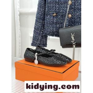 上品 フェンミン バレエシューズ エルメス コピー メリ フラットシューズ コピー ブラックkid26rW19fi