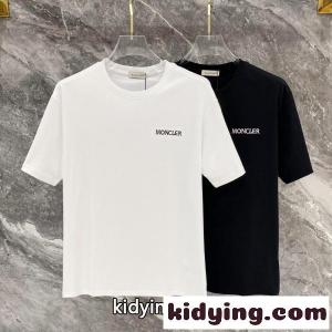 moncler コピーブランド モンクレール コピーブランド メンズ 半袖Tシャツ コットン ロゴ刺繍 シンプル 無地 クルーネック 定番 快適kidying268jiaee