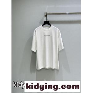 バレンシアガ スーパーコピー Tシャツ コピー シンプル コットン 半袖Tシャツ ホワイトkid26K5vuei