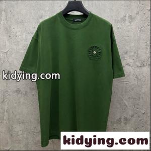 半袖Tシャツ Chrome hearts ブランド コピー クロムハーツ ブランド コピー コピー フローラルクロスバックロゴ ゴシックレタリング クルーネック ゆったりシルエットkidying26OXfCyi