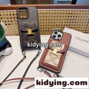 ストラップ付き トリオンフ  iPhoneケース セリーヌ スーパーコピー アイフォンケース 偽物kid26OLH19v