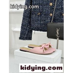 洗練された dior コピー Bow スライド クリスチャン・ディオール コピー サンダル コピー ピンクkid26559nWz