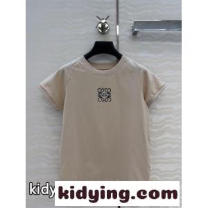 アナグラム クルーネック 半袖Tシャツ ロエベ スーパーコピー Tシャツ 偽物 ベージュkid264HrOLz