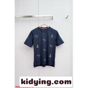 遊び心満載 クジラ ヨット 半袖Tシャツ トムブラウン コピー Tシャツ コピー ネイビーkid26XH9zaq
