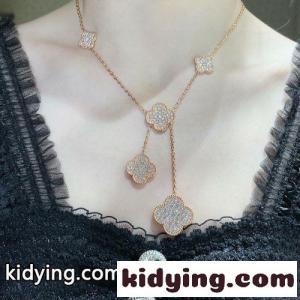 クローバー 6モチーフ ロングネックレス ヴァンクリーフ&アーペル ネックレス 偽物kid26TLjqei