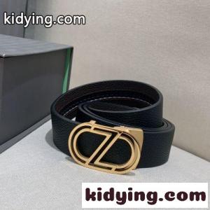 洗練された ロゴバックル レザーベルト エルメネジルド・ゼニア ベルト 偽物kid26Die4DC