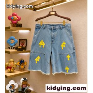 SS26人気Chrome hearts コピーブランドクロムハーツ コピーブランドデニムショットパンツコピーエレガント新作kidying26jaGDie