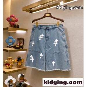 激安SS26新作Chrome hearts コピークロムハーツ コピーデニムショットパンツスーパーコピー上質なアイテムkidying260v0X5n