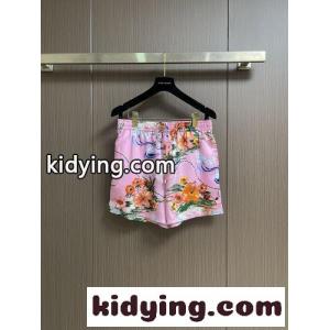 フローラルプリント ショートパンツ グッチ コピー パンツ 偽物 シルク ピンクkid26nOHnWj