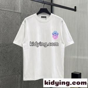 CHROME hearts コピーブランド コピー クロムハーツ コピーブランド コピー グラデーションホースシューTEE ネオンロゴ バックプリント半袖 注目度高めkidying26ueiWjy