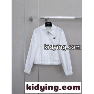シンプル ジップアップ ブルゾン プラダ スーパーコピー ジャケット 偽物 ホワイトkid26vKT1vy