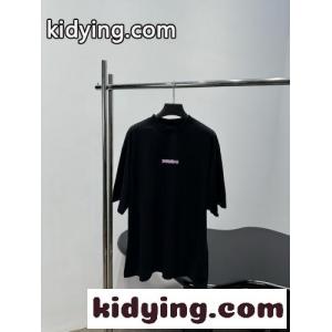 ロゴ入り オーバーサイズ 半袖Tシャツ バレンシアガ コピー Tシャツ 偽物 ユニセックスkid26eayqKn