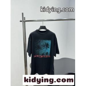 スタイリッシュ プリント 半袖Tシャツ バレンシアガ ブランド コピー Tシャツ 偽物 ユニセックスkid26PXz0TD