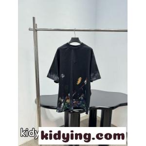 ペイント オーバーサイズ半袖Tシャツ バレンシアガ スーパーコピー Tシャツ 偽物 ユニセックスkid26LPHvCe