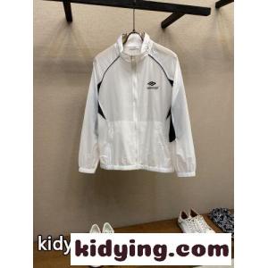 カジュアル UVカット ブルゾン バレンシアガ ブランド コピー ジャケット 偽物 ホワイトkid26L1DGPb