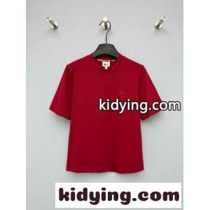 シンプル クルーネック 半袖Tシャツ バーバリー コピーブランド Tシャツ 偽物 コットン レッドkid26S1vmaq