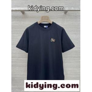 ナイトチェック コットンTシャツ バーバリー コピー Tシャツ 偽物 ブラックkid26K9fuWz