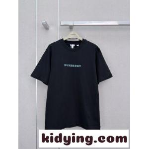 ヘリテージロゴ コットンTシャツ バーバリー スーパーコピー Tシャツ 偽物 ブラックkid26CqCCyq