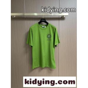 お洒落 カジュアル サン コットンTシャツ バーバリー ブランド コピー Tシャツ 偽物 グリーンkid269Xvmem
