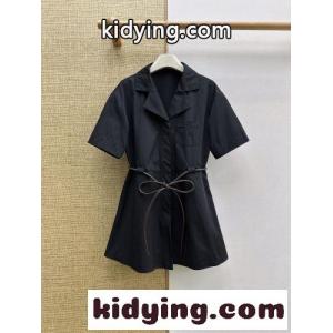 ウエストリボン シャツチュニック セリーヌ コピー ワンピース 偽物 ブラックkid26XDy0ne