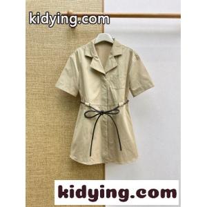 ウエストリボン シャツチュニック セリーヌ スーパーコピー ワンピース 偽物 ベージュkid26XXXLXb