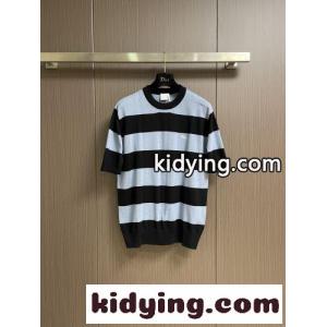 クリスチャン・ディオール コピー Tシャツ コピー カジュアル コットンニット 半袖Tシャツkid26LDmS9z