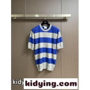カジュアル コットンニット 半袖Tシャツ クリスチャン・ディオール ブランド コピー Tシャツ コピーkid26OTni0D