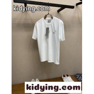 シンプル フラワー刺繡 半袖Tシャツ クリスチャン・ディオール スーパーコピー Tシャツ 偽物 ホワイトkid26y8jeKn