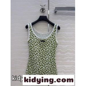 総柄プリント コットンタンクトップ ミュウミュウ スーパーコピー ニット コピー 合わせやすいkid26yiyieC