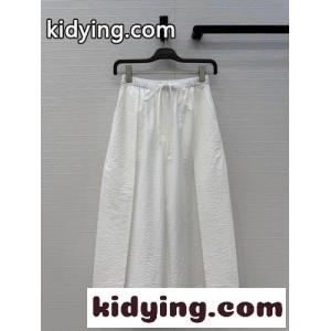 アナグラム コットン ドローストリングワイドパンツ ロエベ コピー パンツ 偽物 ホワイトkid26Xze8ji