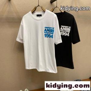 AMIRI アミリ 2026新作 バックロゴプリント 半袖Tシャツ ヘビーウェイト コットン オーバーサイズ ユニセックスkidying26fiuGTf