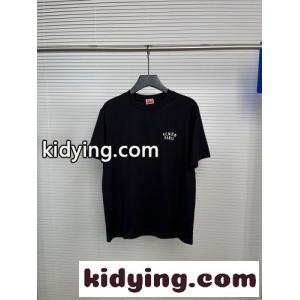 KENZO Boke Heart 半袖Tシャツ コットン ケンゾー Tシャツ コピー ブラックkid26muKzKj