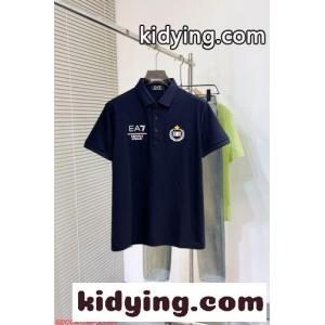 カジュアル 洗練された ロゴ入り ポロシャツ アルマーニ ブランド コピー Tシャツ 偽物 ネイビーkid261ryKra