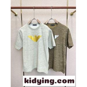 カジュアル クルーネック 半袖Tシャツ アルマーニ コピーブランド Tシャツ 偽物 合わせやすいkid26uiC0HD