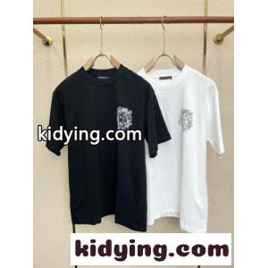 カジュアル お洒落 半袖Tシャツ クロムハーツ スーパーコピー Tシャツ 偽物 トップスkid26r4PbWn