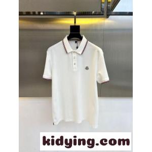 カジュアル 洗練された 半袖 ポロシャツ モンクレール コピーブランド Tシャツ 偽物 ホワイトkid26q4Pbei