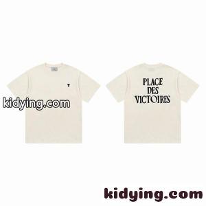 AMI PARIS  アミ パリス tシャツコピー 通気性抜群 純棉素材 2026サマー新作 スポーツ半袖kidying26Cy89Lr