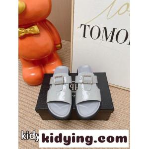 フィリッププレイン サンダル 偽物 カジュアル パテントレザー スライドサンダル グレーkid26u8PHPn