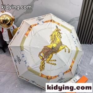 2026新作 hermes コピーブランド エルメス コピーブランド 激安 折りたたみ傘 晴雨兼用 全自動 UVカット 遮熱 軽量 ワンタッチ ギフトBOX付きkidying26faS5by