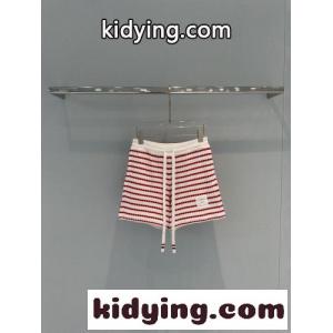 爽やか ボーダー柄 ニット ショートパンツ トムブラウン コピー パンツ 偽物 レッドkid26zmuG1n