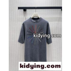 ラインストーン ピンホイール 半袖tシャツ アレキサンダーワング Tシャツ コピー グレーkid26DeKLLb
