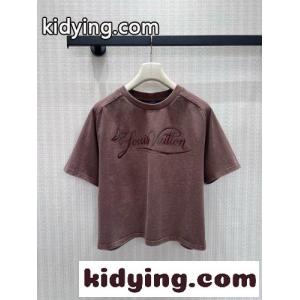 シグネチャープリント オーバーダイ 半袖Tシャツ ルイ・ヴィトン Tシャツ コピーkid26qKPLry