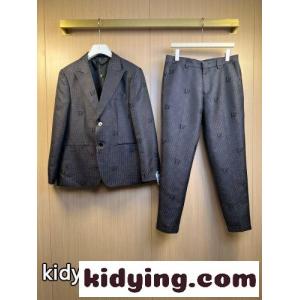 ダミエ LVロゴ ルイ・ヴィトン セットアップ コピー ジャケット＆トラウザーズkid26i4DOra
