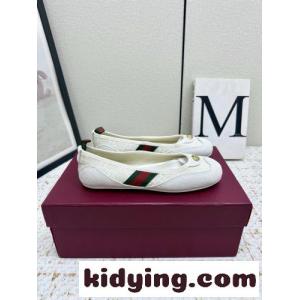 カジュアル 洗練された バレエシューズ グッチ スーパーコピー シューズ コピー ホワイトkid26HDaKba